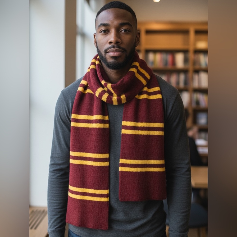 Harry Potter‎ Gryffindor Scarf Burgundy Gold One Size
